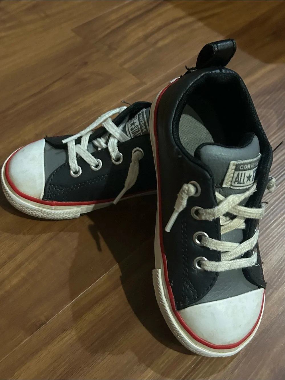 Converse Kids' (toddler) Black & White Low Top Sneakers